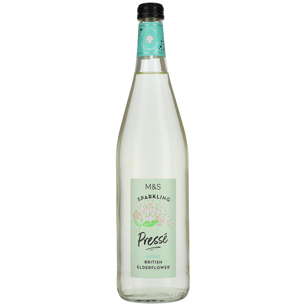 M&S Sparkling Presse Elderflower 750Ml