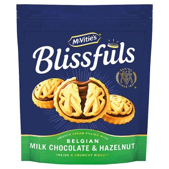 Mcvities Blissfuls Chocolate & Hazelnut 172G