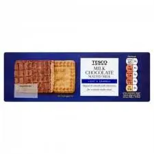 Tesco Milk Chocolate Coated Malted Milk Biscuit 250g