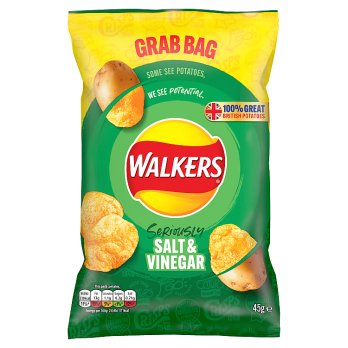 Walkers salt & vinegar 32x45g