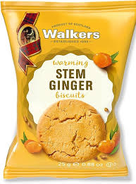 Walkers Assorted Biscuits Mini Packs, 25G Stem Ginger